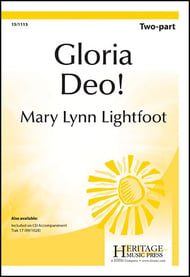 Gloria Deo Two-Part choral sheet music cover Thumbnail